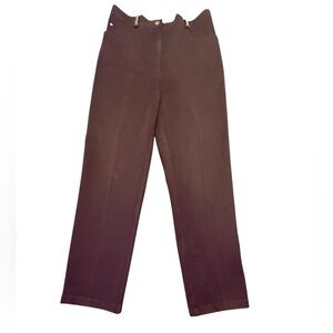 Vintage St. John Sport by Marie Gray Chocolate Brown Straight Leg Pants Size 10